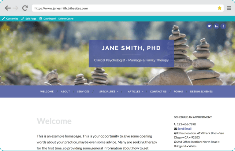 Website Quick Start Guide - TherapyTribe